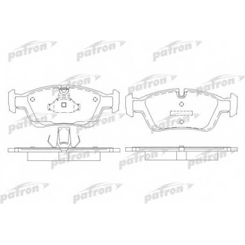 Колодки тормозные дисковые передний для BMW 3(E36,E46), Z3(E36), Z4(E85) <b>PATRON PBP1300</b>