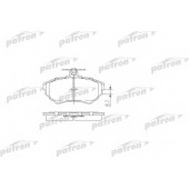 Колодки тормозные дисковые передний для VW CADDY(9K9A,9K9B), GOLF(1E7,1H1,1H5), LUPO(6E1,6X1), POLO(6KV2,6KV5,6N1,6N2), VENTO(1H2) <b>PATRON PBP1312</b>
