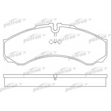 Колодки тормозные дисковые передний <b>PATRON PBP1315</b>