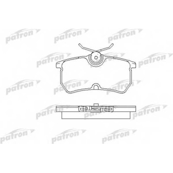 Колодки тормозные дисковые задний для FORD FIESTA(JD#,JH#), FOCUS(DAW,DBW,DFW,DNW) <b>PATRON PBP1319</b>
