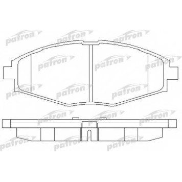 Колодки тормозные дисковые передний для CHEVROLET MATIZ(M200,M250) / DAEWOO LANOS(KLAT), MATIZ(KLYA) <b>PATRON PBP1337</b>