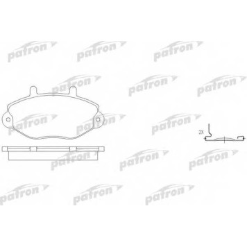 Колодки тормозные дисковые передний для FORD TRANSIT TOURNEO, TRANSIT(E# #) <b>PATRON PBP1339</b>