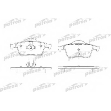 Колодки тормозные дисковые задний для VOLVO S60, S80(TS,XY), V70(SW), XC70 CROSS COUNTRY <b>PATRON PBP1383</b>