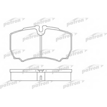 Колодки тормозные дисковые задний <b>PATRON PBP1405</b>