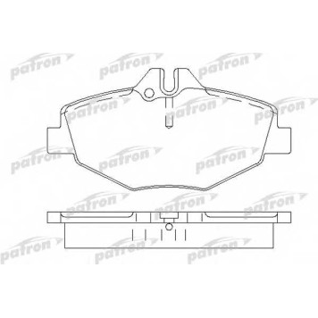 Колодки тормозные дисковые передний для MERCEDES E(S211,W211) <b>PATRON PBP1414</b>