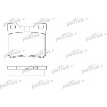 Колодки тормозные дисковые задний для PEUGEOT 406(8B,8C,8E/F), 607(9D,9U) <b>PATRON PBP1415</b>