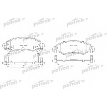 Колодки тормозные дисковые передний для OPEL AGILA(A) / SUZUKI WAGON R+(MM) <b>PATRON PBP1423</b>