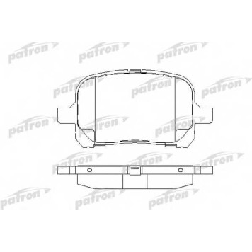 Колодки тормозные дисковые передний для LEXUS RX(MCU15) / TOYOTA CAMRY(#CV2#,#XV2#), PREVIA(ACR3#,CLR3#,MCR3#) <b>PATRON PBP1437</b>