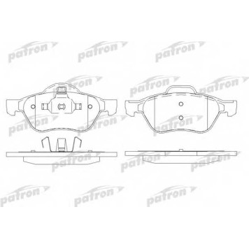 Колодки тормозные дисковые передний для RENAULT LAGUNA(BG0/1#, BT0/1, KG0/1#, KT0/1) <b>PATRON PBP1440</b>