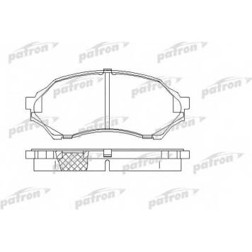 Колодки тормозные дисковые передний для MAZDA 323 F(BJ), FAMILIA(BJ) <b>PATRON PBP1455</b>