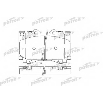 Колодки тормозные дисковые передний для TOYOTA LAND CRUISER 100(FZJ1#, UZJ1#), LAND CRUISER(BJ7#, HZJ7#, KZJ7#, LJ7#, PZJ7#, RJ7#) <b>PATRON PBP1456</b>