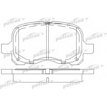 Колодки тормозные дисковые передний для TOYOTA COROLLA(##E11#,#E11#) <b>PATRON PBP1458</b>