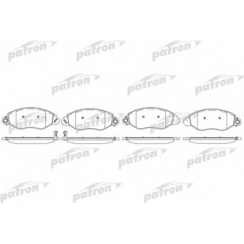 Колодки тормозные дисковые передний для FORD TRANSIT(FA# #,FB# #,FC# #,FD# #,FM# #,FN# #,FS# #,FZ# #) <b>PATRON PBP1461</b>