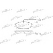 Колодки тормозные дисковые передний для FIAT BRAVO(198), STILO Multi(192), STILO(192) / LANCIA DELTA(844) <b>PATRON PBP1468</b>