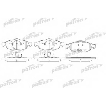 Колодки тормозные дисковые передний для CHRYSLER SEBRING(JR) <b>PATRON PBP1550</b>