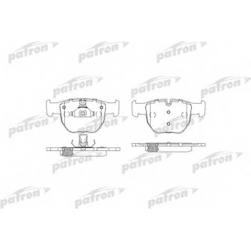 Колодки тормозные дисковые передний для LAND ROVER RANGE ROVER(LM) <b>PATRON PBP1597</b>