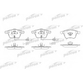 Колодки тормозные дисковые передний для AUDI A4(8E2, 8E5, 8EC, 8ED, 8H7, 8HE, B6, B7), A6(4B2, 4F2, 4F5, 4FH, C5, C6) <b>PATRON PBP1629</b>