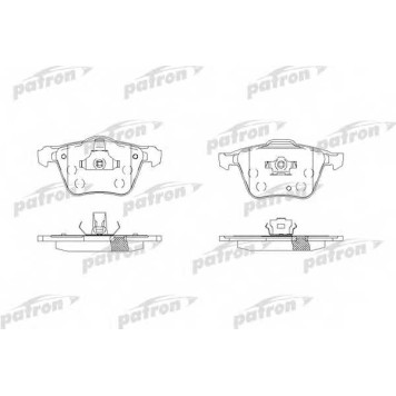 Колодки тормозные дисковые передний для VOLVO XC90 <b>PATRON PBP1631</b>