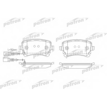 Колодки тормозные дисковые задний для VW MULTIVAN(7EF, 7EM, 7EN, 7HF, 7HM, 7HN), TRANSPORTER(7E, 7EA, 7EB, 7EF, 7EG, 7EH, 7EJ, 7HA, 7HB, 7HF, 7HH, 7HJ, 7JD, 7JE) <b>PATRON PBP1644</b>