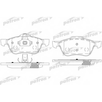 Колодки тормозные дисковые передний для NISSAN PRIMERA(P11,WP11) <b>PATRON PBP1674</b>