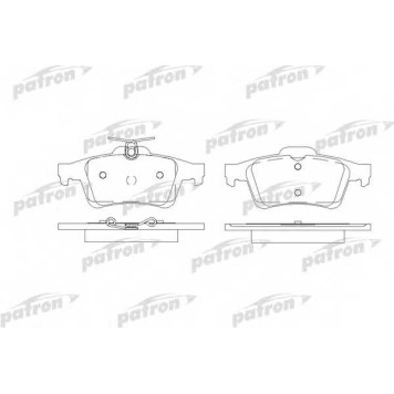 Колодки тормозные дисковые задний для CITROEN C5(RD#,TD#) / OPEL GT, SIGNUM, VECTRA / RENAULT LAGUNA(BT0/1,DT0/1,KT0/1) / SAAB 9-3(YS3F) <b>PATRON PBP1766</b>