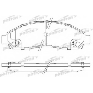 Колодки тормозные дисковые передний для ISUZU D-MAX(8DH) <b>PATRON PBP1816</b>