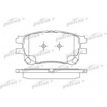 Колодки тормозные дисковые передний для TOYOTA PREVIA(ACR3#,CLR3#,MCR3#) <b>PATRON PBP1868</b>