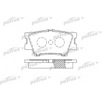 Колодки тормозные дисковые задний для TOYOTA RAV 4(ACA3#, ACE#, ALA3#, GSA3#, ZSA3#) <b>PATRON PBP1892</b>