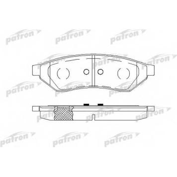 Колодки тормозные дисковые задний для CHEVROLET EPICA(KL1#), EVANDA / DAEWOO EVANDA(KLAL) <b>PATRON PBP1986</b>