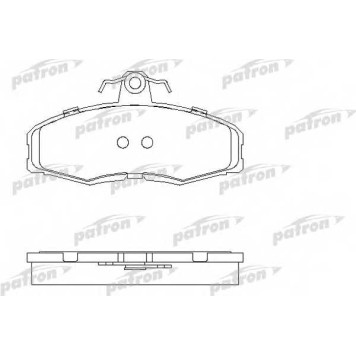 Колодки тормозные дисковые передний для FORD SIERRA(BNC,BNG,GBC) <b>PATRON PBP275</b>