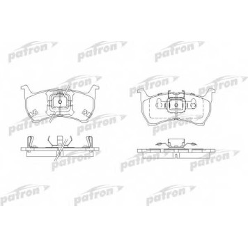 Колодки тормозные дисковые передний для MAZDA 626(GC) <b>PATRON PBP304</b>