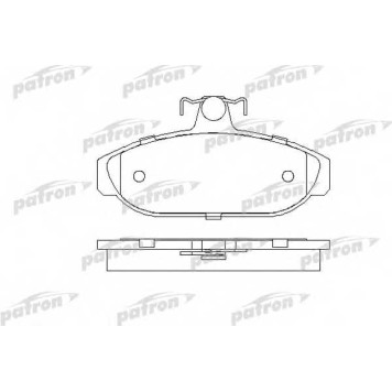 Колодки тормозные дисковые передний для VOLVO 740(744,745), 760(704,764,765), 780, 940(944,945), 960(964,965) <b>PATRON PBP317</b>