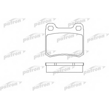 Колодки тормозные дисковые задний для MERCEDES 190(W201) <b>PATRON PBP328</b>