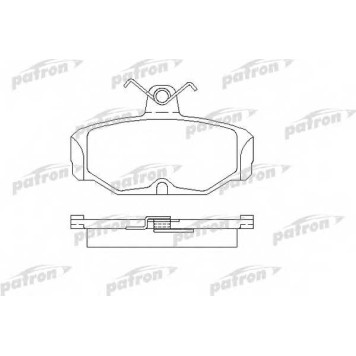 Колодки тормозные дисковые задний для FORD ESCORT(AAL,ABL,GAL), SCORPIO(GAE,GFR,GGE,GGR,GNR), SIERRA(BNG,GB4,GBC,GBG) <b>PATRON PBP398</b>