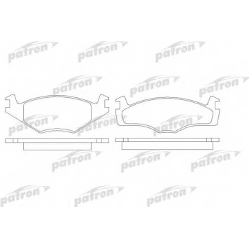 Колодки тормозные дисковые передний для VW CADDY, GOLF, JETTA, PASSAT, SANTANA, SCIROCCO, VENTO <b>PATRON PBP419</b>