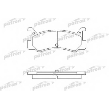 Колодки тормозные дисковые задний для DAIHATSU CHARADE(G200,G202,G203), GRAN MOVE(G3) / MAZDA 323(BF,BW), FAMILIA(BA), MX-3(EC) <b>PATRON PBP482</b>