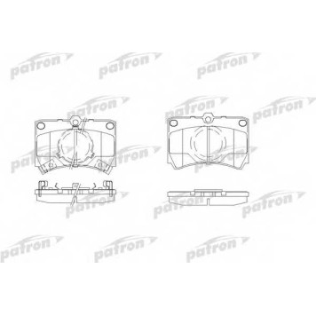 Колодки тормозные дисковые передний для MAZDA 323(BF,BW) <b>PATRON PBP487</b>