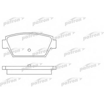 Колодки тормозные дисковые для ISUZU MIDI(94000,98000,98000N) / MITSUBISHI COLT(C1#A,C5#A), ECLIPSE(D2#A), GALANT(E1#A,E3#A), LANCER(C6#A,C7#A) <b>PATRON PBP507</b>