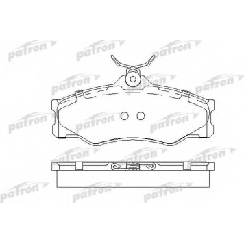 Колодки тормозные дисковые передний для VW LT(291-512,293-909), TRANSPORTER <b>PATRON PBP517</b>