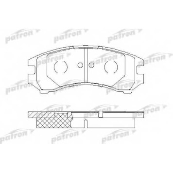Колодки тормозные дисковые передний для NISSAN SUNNY(B12,N13) <b>PATRON PBP550</b>