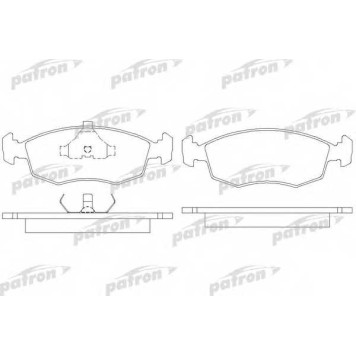 Колодки тормозные дисковые передний для FORD ESCORT(AAL, ABFT, ABL, AFL, ALL, ANL, AWF, GAF, GAL), ORION(GAL), SCORPIO(GAE, GGE), SIERRA(BNG, GB4, GBC, GBG) <b>PATRON PBP579</b>
