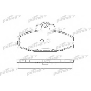 Колодки тормозные дисковые передний для SKODA FAVORIT Forman(785), FAVORIT(781,787), FELICIA(6U1,6U5,797) / VW CADDY(9U7) <b>PATRON PBP610</b>