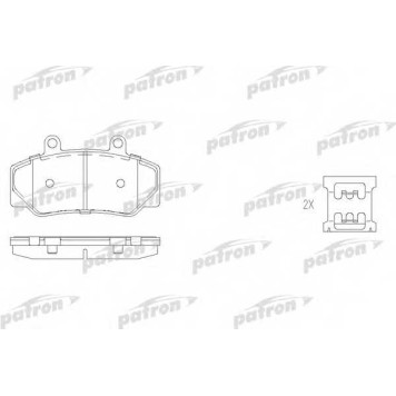 Колодки тормозные дисковые передний для VOLVO 740(744,745), 760(704,764,765), 780, 940(944,945), 960(964,965) <b>PATRON PBP628</b>