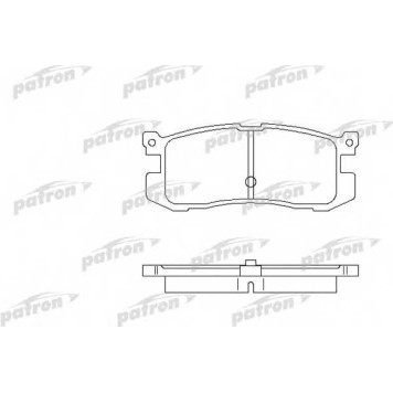 Колодки тормозные дисковые задний для MAZDA 626(GD,GV) <b>PATRON PBP630</b>