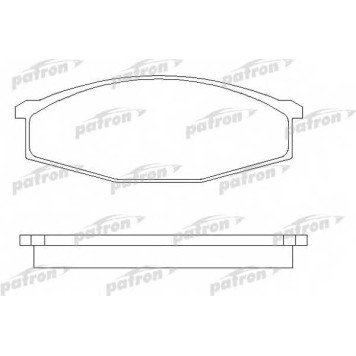 Колодки тормозные дисковые передний для NISSAN PATROL GR(GR,Y60), PATROL III/2(K260,W260), PATROL(K160,W160) <b>PATRON PBP643</b>