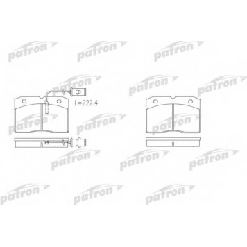 Колодки тормозные дисковые передний <b>PATRON PBP655</b>