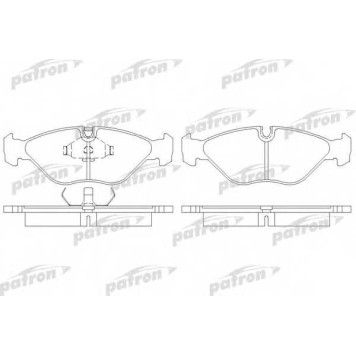 Колодки тормозные дисковые передний для SAAB 9000 <b>PATRON PBP670</b>
