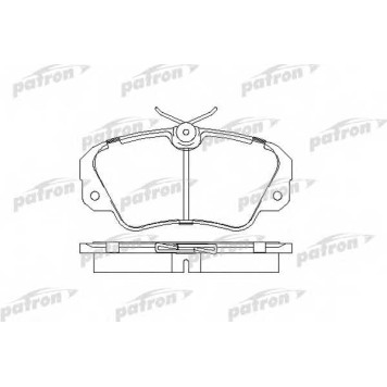 Колодки тормозные дисковые передний для OPEL OMEGA(16#, 17#, 19#, 21#, 22#, 23#, 25#, 26#, 27#, 66#, 67#), SENATOR(29#) <b>PATRON PBP686</b>