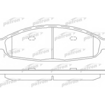 Колодки тормозные дисковые для CHRYSLER PACIFICA <b>PATRON PBP7000</b>