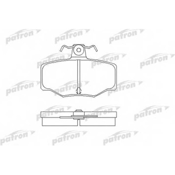 Колодки тормозные дисковые задний для NISSAN ALMERA TINO(V10), ALMERA(N15,N16), PRIMERA(P10,P11,WP11) <b>PATRON PBP707</b>